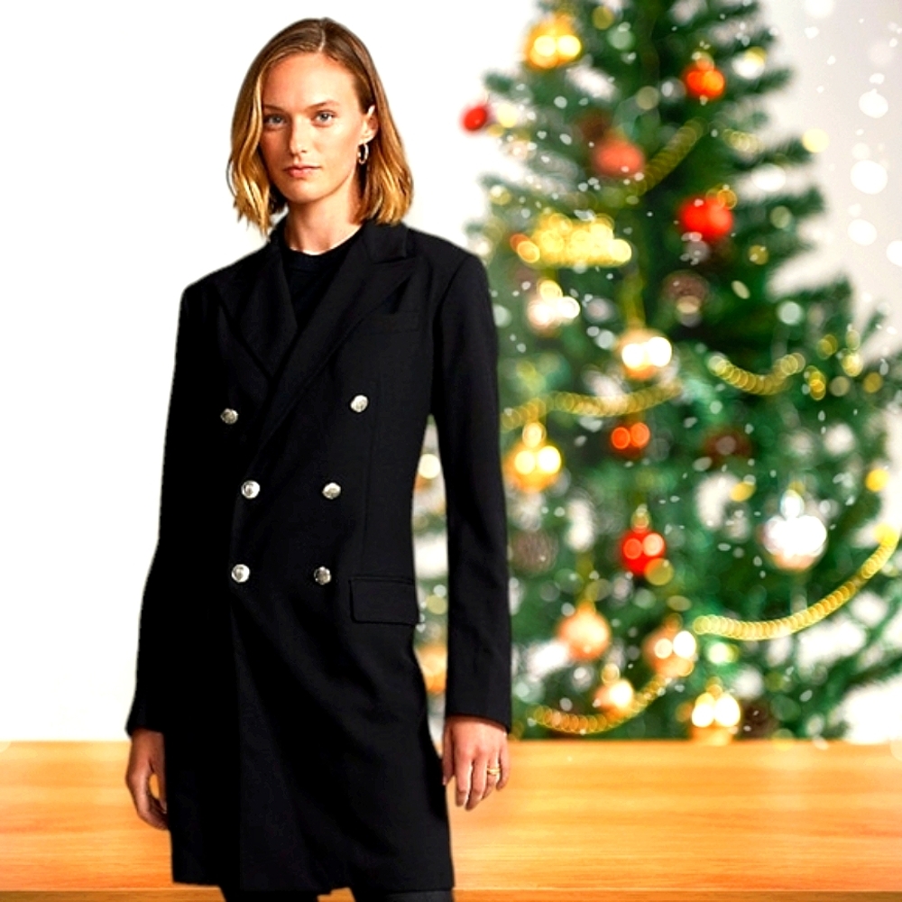 POLO Ralph Lauren double breast wool Tux coat. NWOT